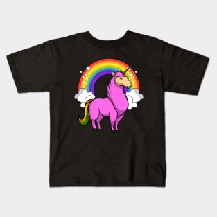 Llamacorn Unicorn Llama Kids T-Shirt